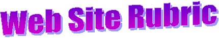 Web Site Rubric
